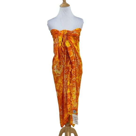 Unity Trading Hawaii Sarong Womens 40 X 60 Beach 4 Way Wrap Dress Skirt CoverUp - Picture 1 of 12